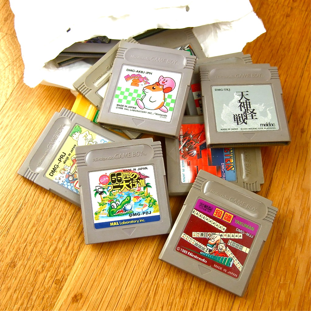 Used Gameboy Carts A bevy of Japanese GameBoy carts | For more photos of and in… | Flickr