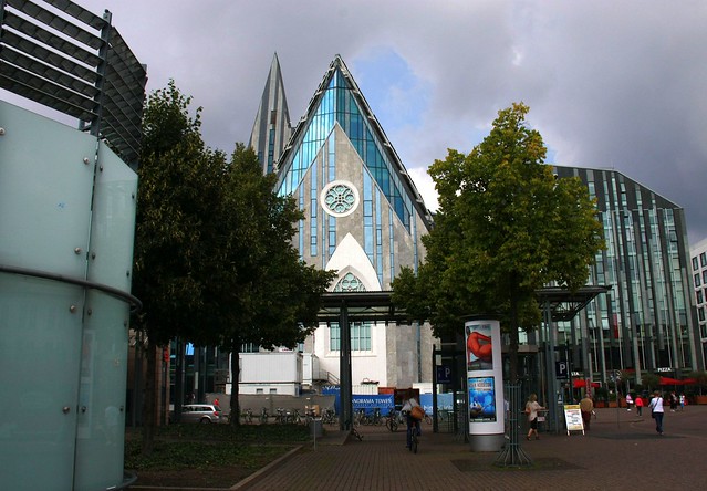 Leipzig: Alma Mater Lipsiensis university on Augustus Square