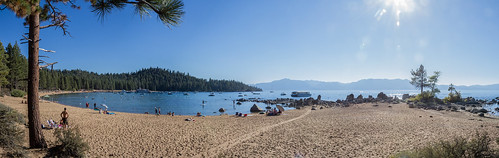 panorama sun lake beach water south nevada tahoe