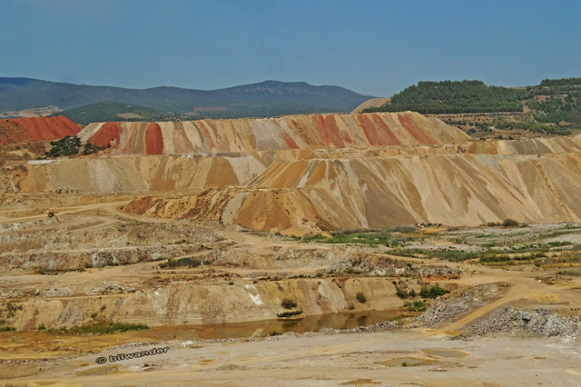 Greece, Macedonia, the old magnesite mine of Gerakini, Chalkidiki