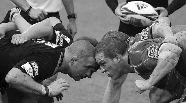 Rugby; a team game with personal battles