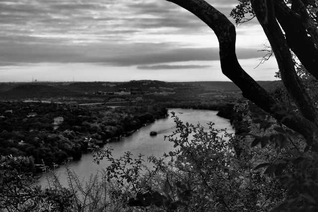 Views from Mount Bonnell (Black & White)