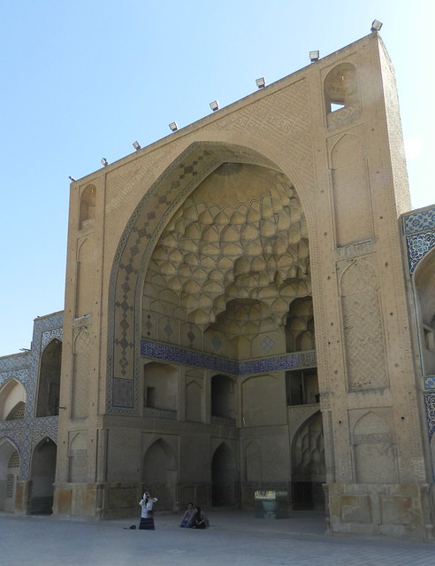 patio iwán oriental Mezquita Jame o del Viernes Isfahán Irán 04