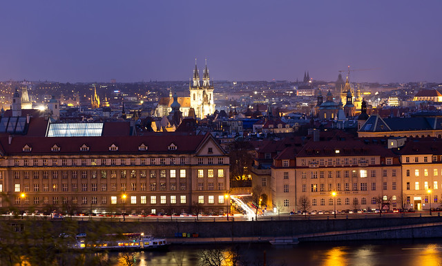 View from Letenský profil, Prague