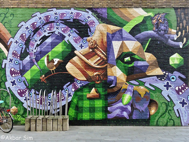Rotterdam graffiti  VIRUS, THOR, OX-ALIEN