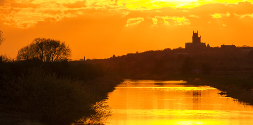 lincolnshire sunset river gold