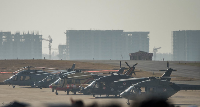 Helicopters on the flight line