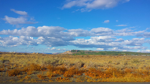 sky mountain landscape washington desert richland
