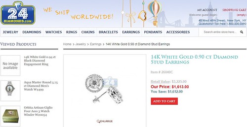 Buy the latest diamond stud earrings