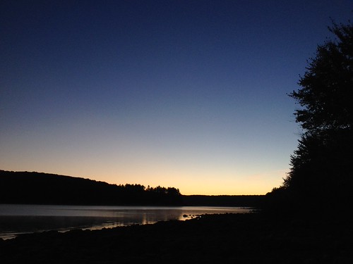 Hank's Meadow at dawn looking toward Gate 52 by parulidaephotos, Quabbin Park, MA, Oct 10, 2014