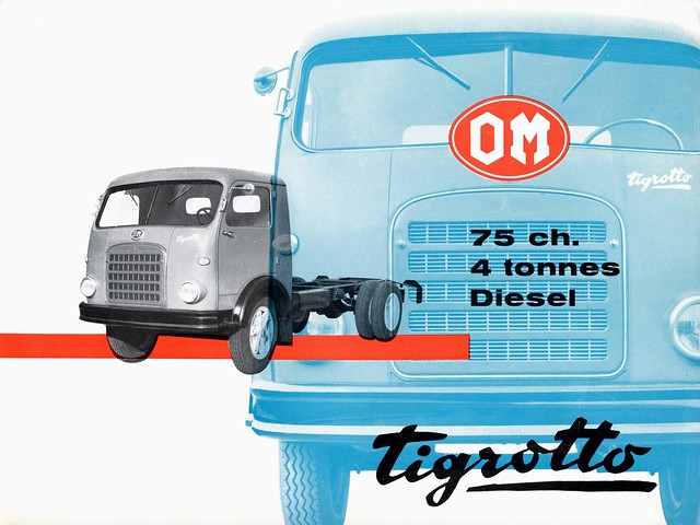 Dépliant publicitaire O.M. UNIC Tigrotto - 1960 (Châssis cabine)