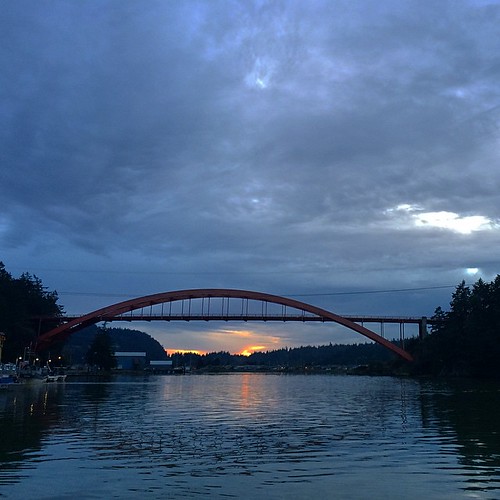 bridge sunset square la washington squareformat wa conner iphoneography instagramapp uploaded:by=instagram