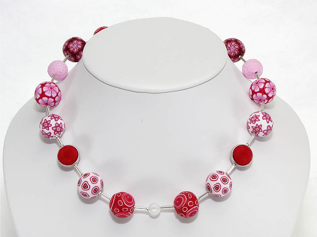 polymer clay beads, Perlen aus Fimo von filigran-design auf dawanda