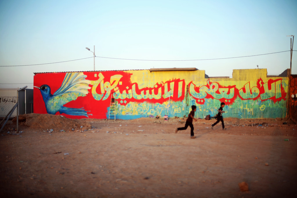 Iraq: Street art by Syrian refugees