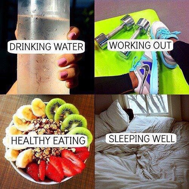 Happy Fitness Thursday! Eat healthy, drink water, exercise… | Flickr