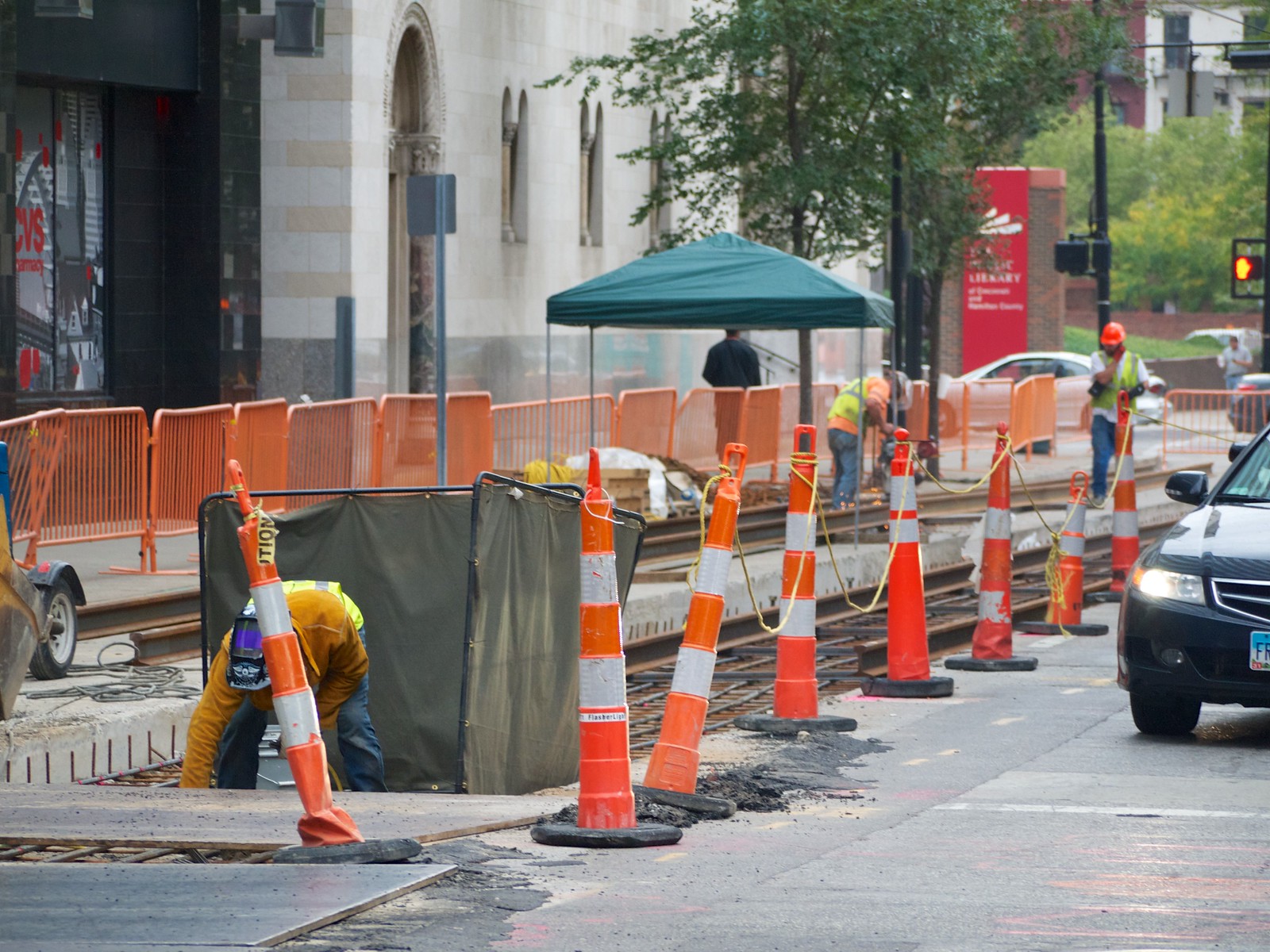 Cincinnati Streetcar Construction