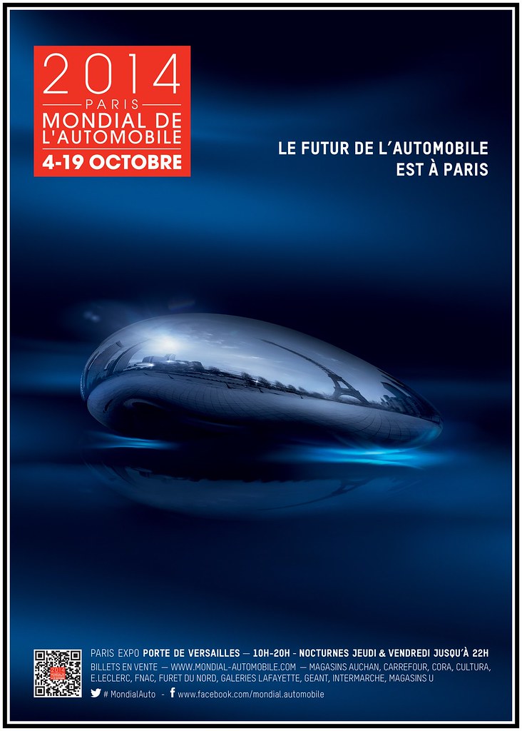 Affiche Mondial de l'Automobile 2014