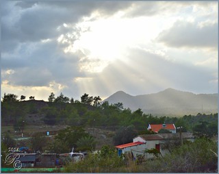 Flickr photo: Sunset over Delikipos Cyprus October 2014