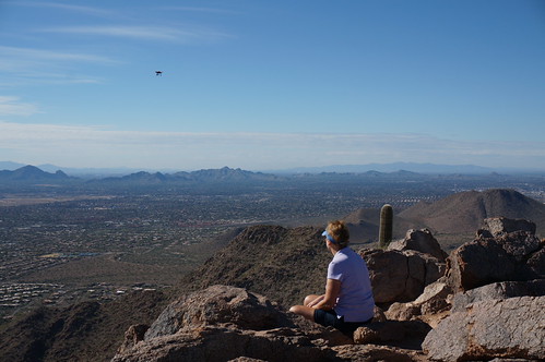 watching the drone by rovingmagpie, as the drone watched us.
Camelback Mountain on the horizon at the edge of the frame, downtown Phoeni