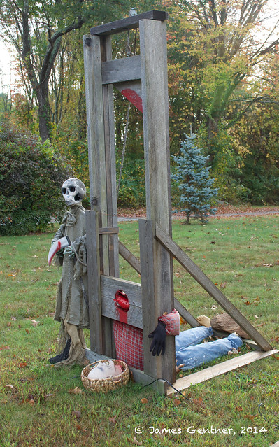 Guillotine in the front yard, handy