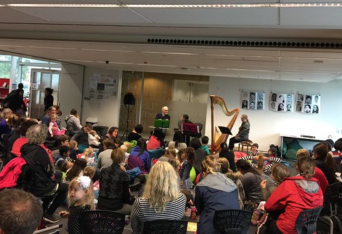 Audience for Harp ensemble, Upper Riccarton Library