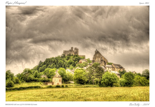 trees sky france castle church clouds google flickr village stones ciel pierres chateau nuages eglise hdr abres ruines aveyron massifcentral najac bercolly
