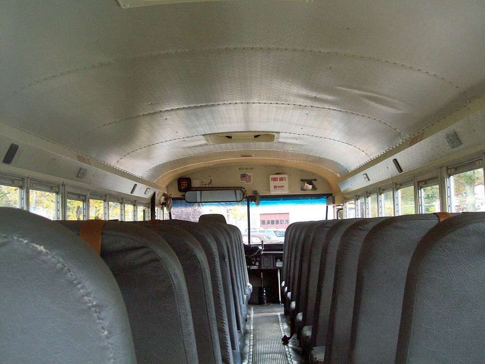 International School Bus Inside Interior Of An Internation