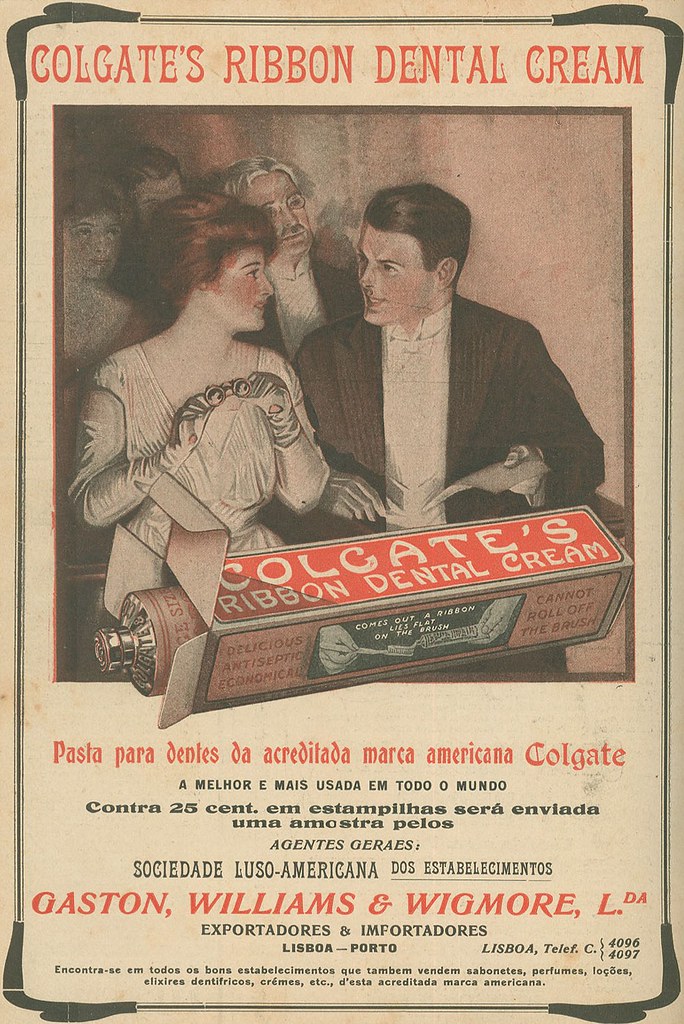 Publicidade antiga da Colgate, 1920 | old advertisement | Portugal 1920s