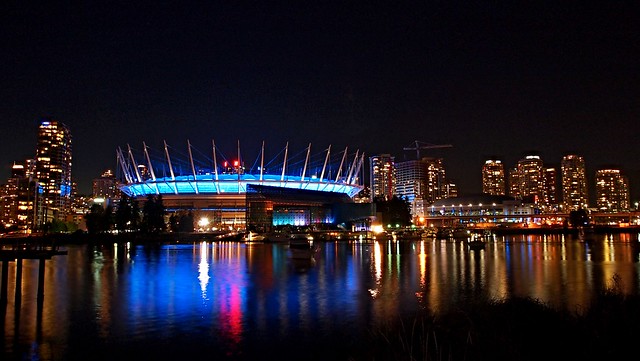 BC Place Stadium at Night