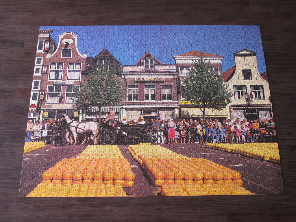 MB Puzzle 4335-11 Cheese Market Alkmaar Holland - jigsaw | Flickr