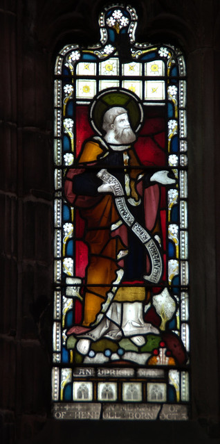 An upright man, St Marys, Nantwich. Cheshire