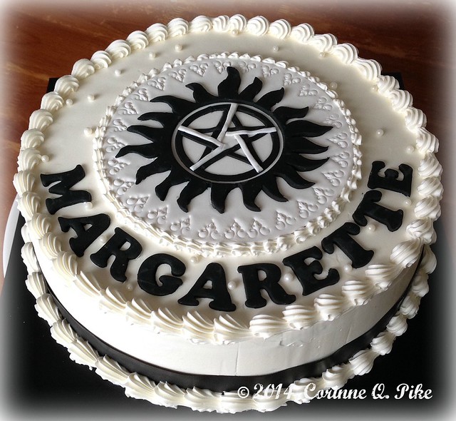 Supernatural-themed cake