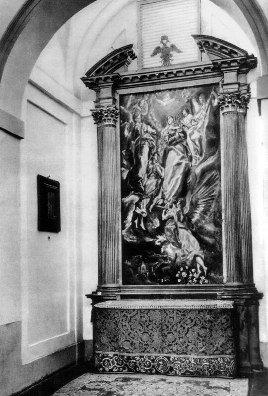 Capilla Oballe en la Iglesia de San Vicente. Años 50.