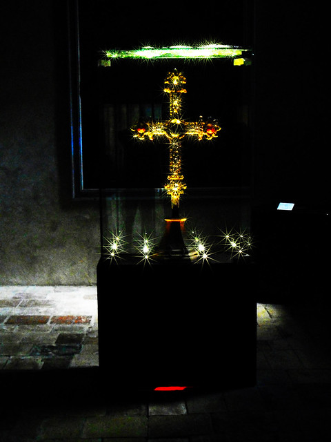 the Reliquary cross, created in 1341 by a goldsmith in Albi