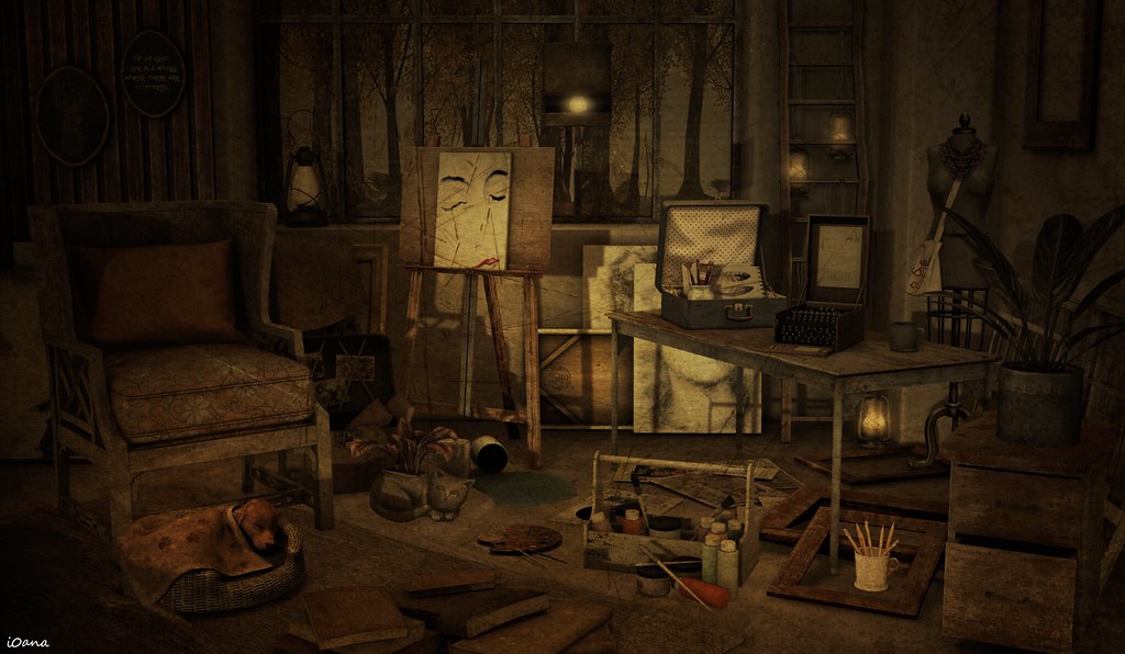 my vintage art studio - home | Yeonha | Flickr