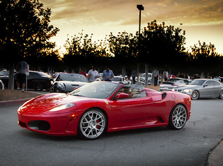 Ferrari Arrives at Cars and coffee