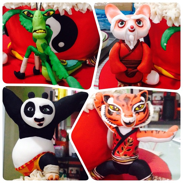 Kung Fu Panda Gumpaste Characters: Po, Tigress, Shifu And … | Flickr