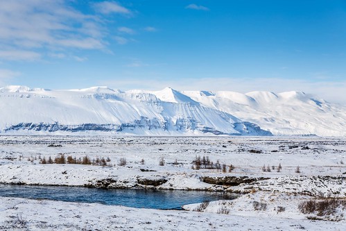kinnarfjoll winter water landscape laxaiadaldal river rocks trees tree thingeyjarsysla day sky snow sunshine canon clouds cloud coast cliff nationalgeographic ngc nature mountains mountain photo picture outdoor iceland ísland ice einarschioth