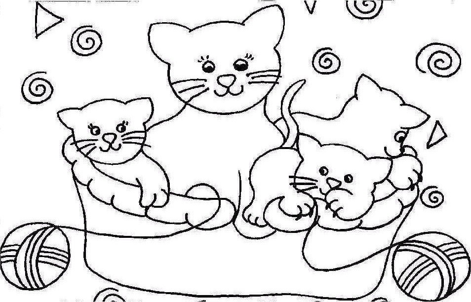 35 Tranh tô màu con mèo đẹp dễ thương cho bé tập tô