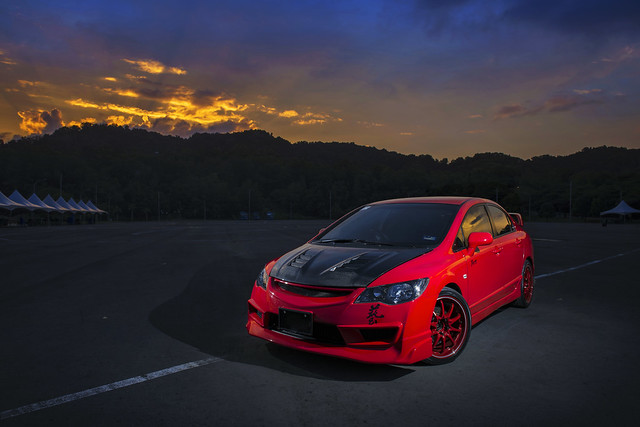 Red hot Civic.