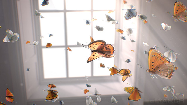 a frame from "Gone?" - a 3D short film about freedom, hope and beauty