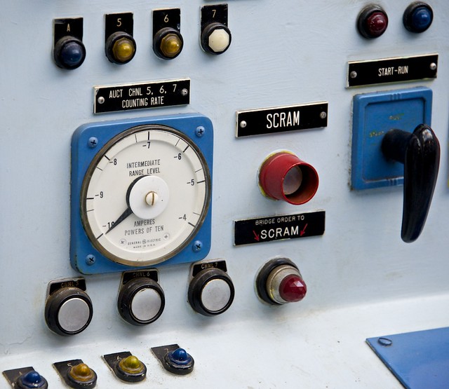 Nuclear Ship Savannah SCRAM Button