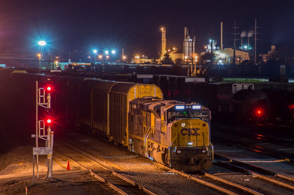 CSX Q268 at CPSW | CSX SD80MAC 4602 sits tied down at CPSW a… | Flickr