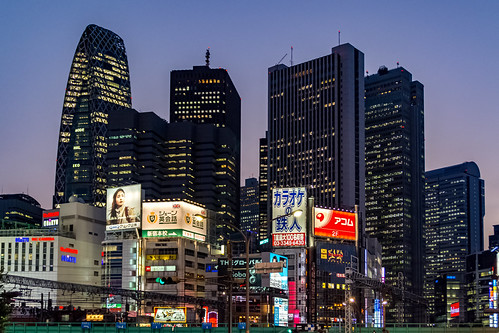 Shinjuku by .MiguelPU, Es el más importante centro comercial y administrativo de Tokio. En el mismo, se encuentra su famosa
