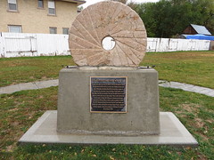 Goshens Historic Grist Mill Stone, Goshen, Utah