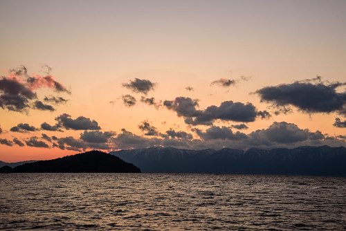 東近江市 滋賀県 japan 琵琶湖 湖 lake 沖島 夕景 sunset