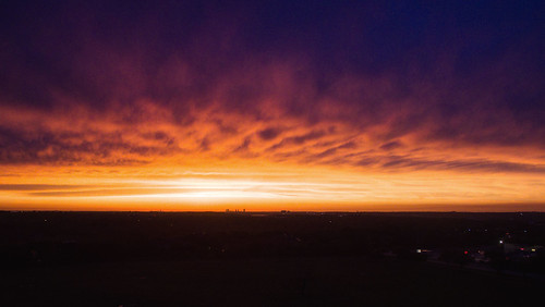 sunset texas drone