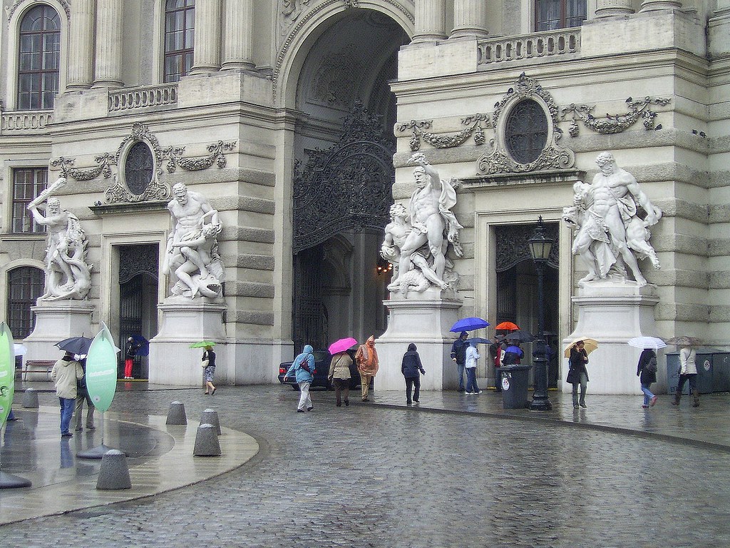 Vienna in the rain