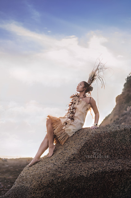 Tau'olunga Dancer on Rocks
