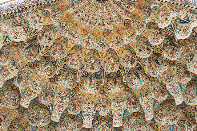 Vakil Mosque ceiling